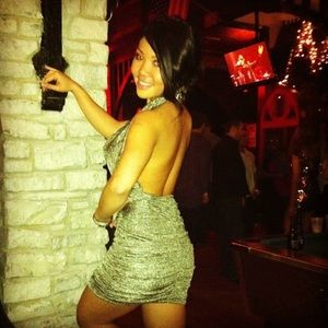 Metallic halter dress